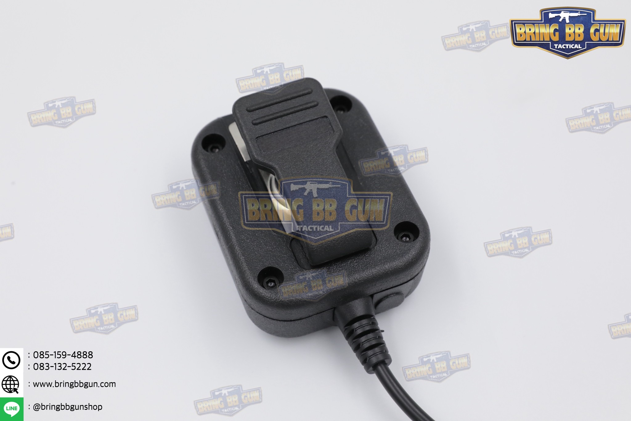 ไมค์นอกวิทยุสื่อสารแบบถือมือ ทรง USMC (ไมค์นอกวิทยุสื่อสาร) (ไมค์หัวโตวิทยุสื่อสาร) (ไมโคโฟน-ลำโพงวิทยุสื่อสาร) (PTT ที่มีลำโพง และ ไมค์ในตัว) (USMC Shoulder Mic)