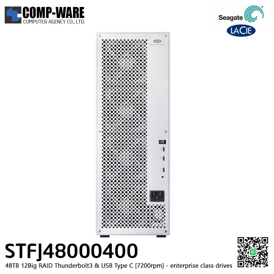 Seagate LaCie 12big 48TB 12-Bay Thunderbolt 3 RAID Array (12 x 4TB) STFJ48000400