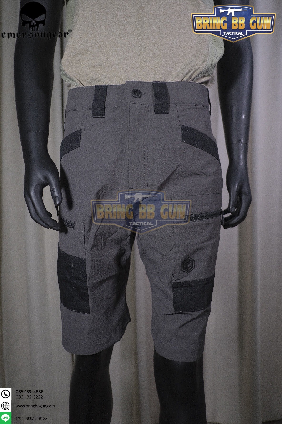 กางเกงขาสั้น ทรงยุทธวิธี ยี่ห้อ Emerson รุ่น Mastiff (กางเกง IPSC , IDPA)(กางเกง Tactical) (กางเกงแคมป์ปิ้ง) (กางเกงเดินป่า) (Emerson Mastiff Training Shorts)