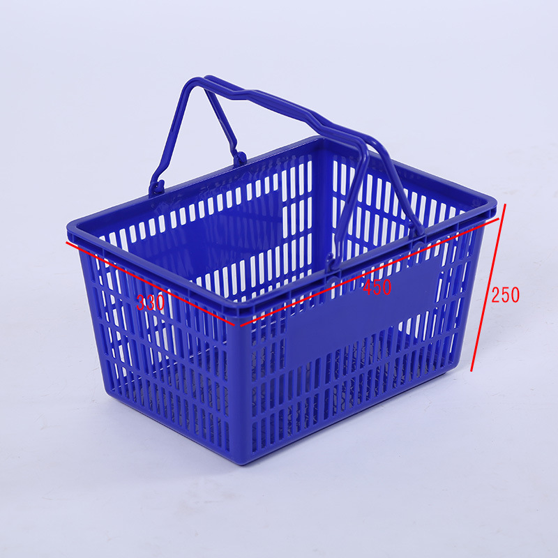 ตระกร้าพลาสติ๊ก ช้อปปิ้งเกรด A ล่วงไม่เเตก อายุการใช้งานนาน พร้อมส่ง