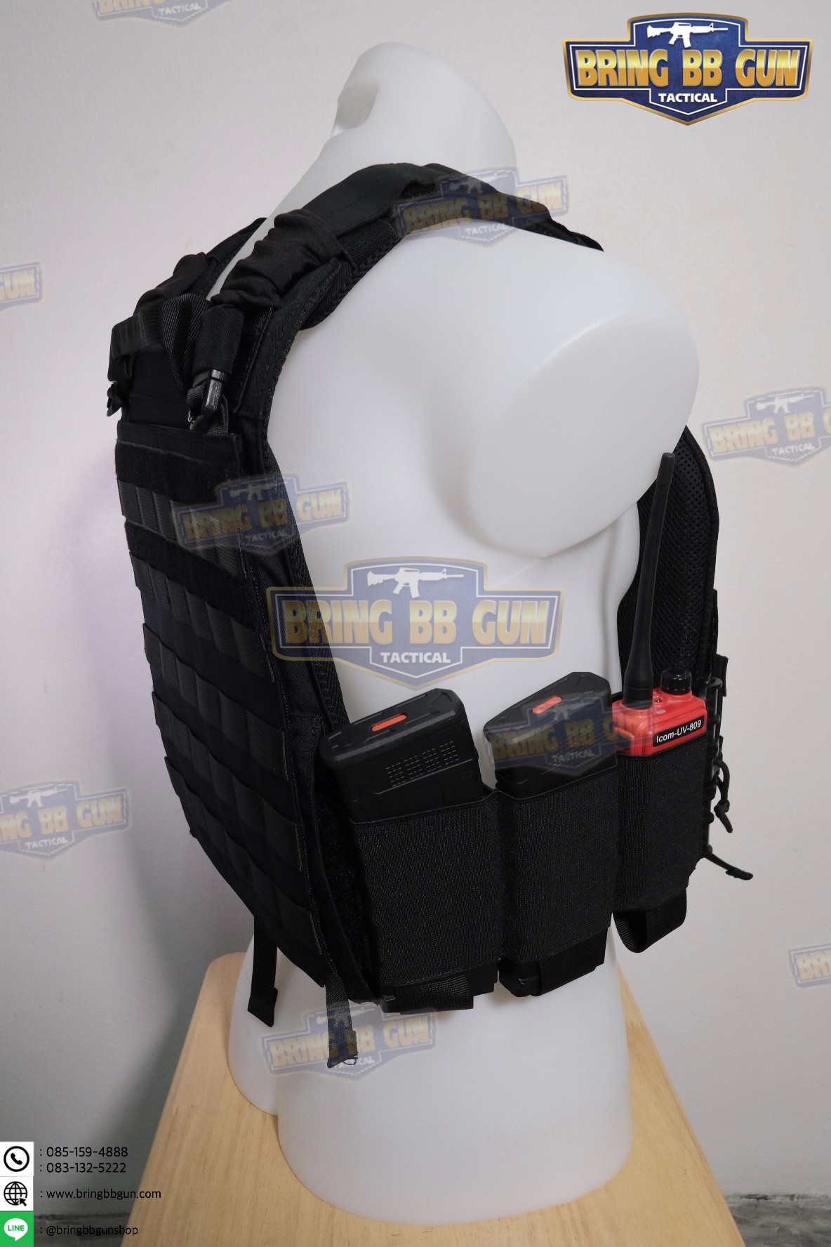 ชุดเซ็ตปลดเสื้อเกราะไว (ชุดสายโอบ-ปลดไว แบบยางยืด) (QD Elastic Cummerbund)