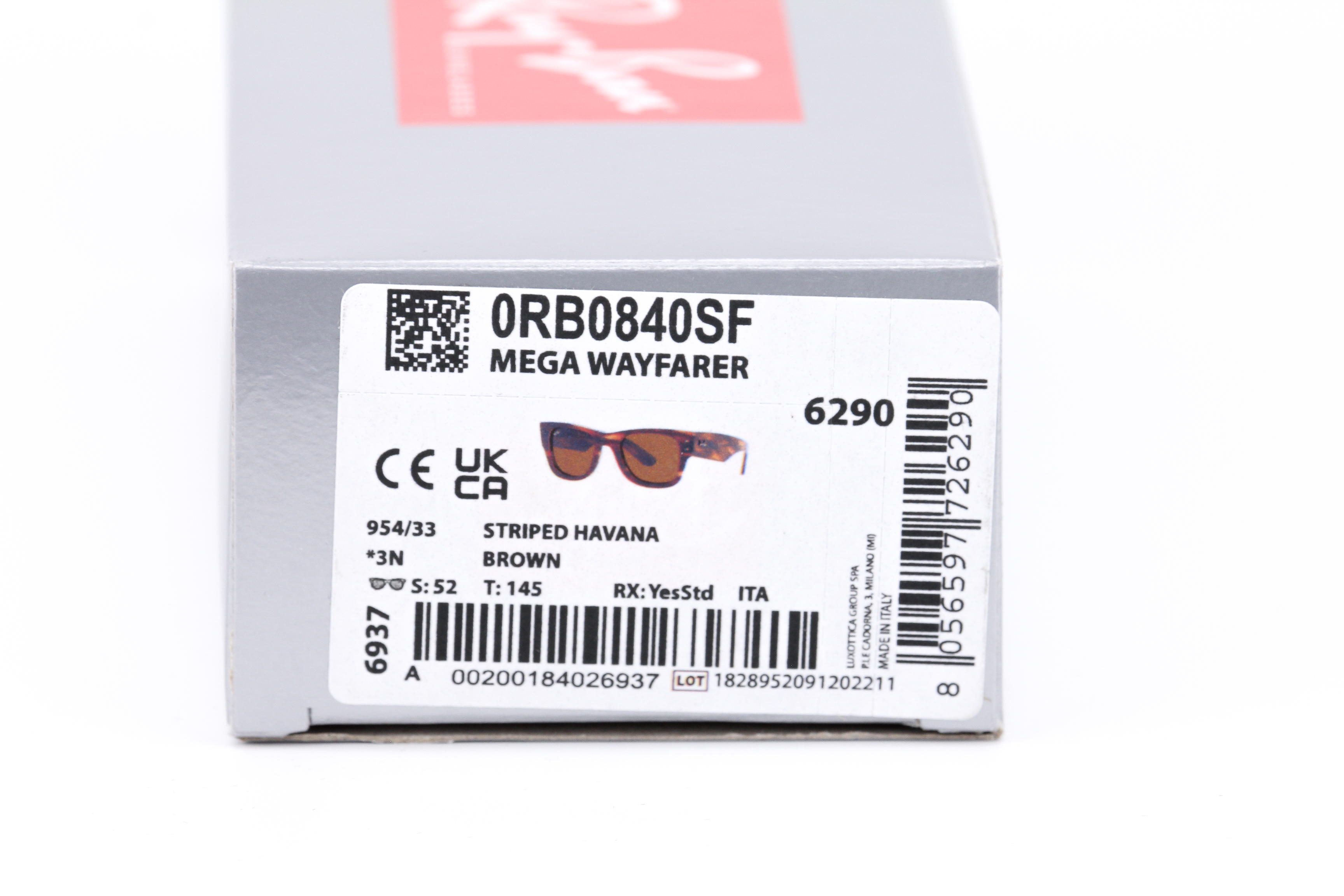 RayBan Mega Wayfarer RB0840SF 954/33