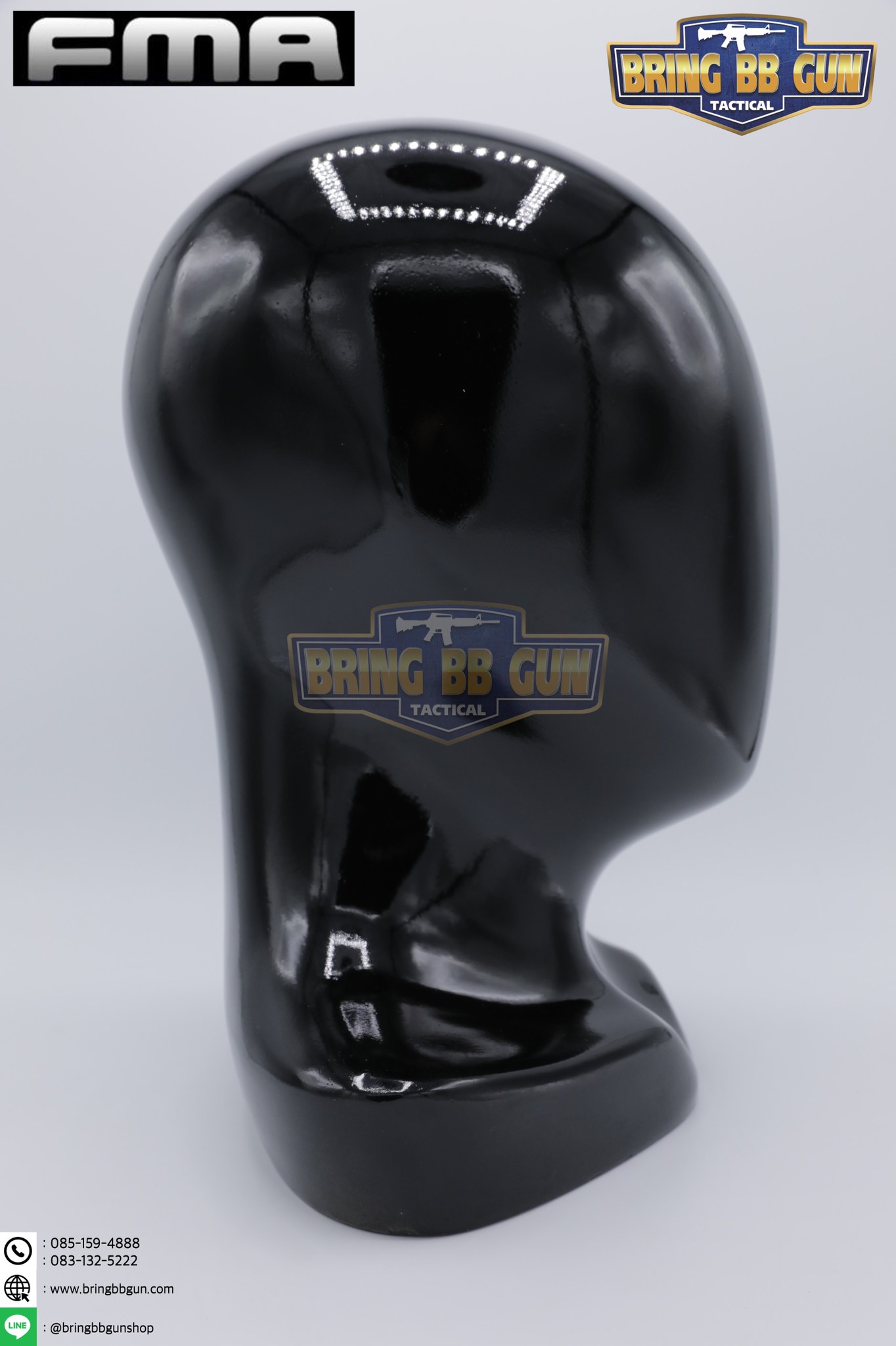 หัวหุ่น ยี่ห้อ FMA (Helmet Display Model) ขนาด : 15*25*30 cm. น้ำหนัก : 1.3 กิโลกรัม