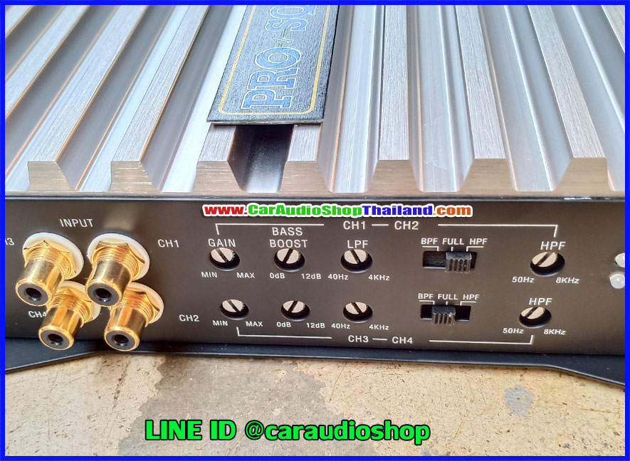 แอมป์ 4 คุณภาพสูง PRO SQL 400 4 CH (กำลังขับสูง + ไพเราะ)