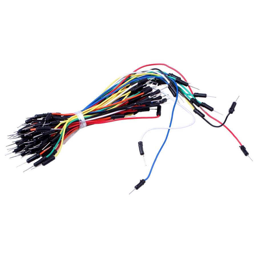 สาย Jumper Wires สำหรับ breadBoard บอร์ดทดลอง 65 เส้น Male to Male