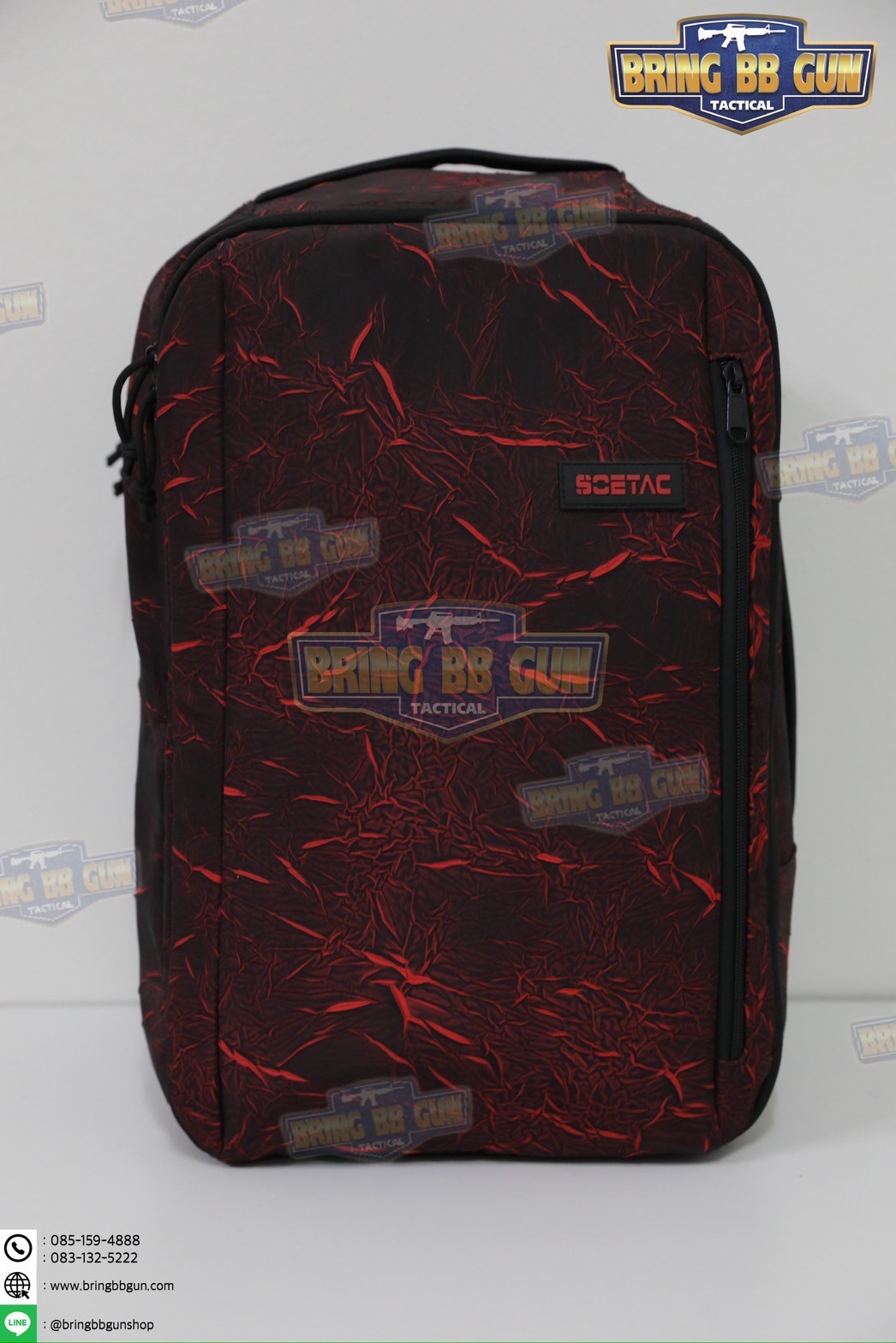 กระเป๋าเป้สะพายหลังอเนกประสงค์ สำหรับยิงปืน ยี่ห้อ Soetac (กระเป๋าสำหรับนักแข่งยิงปืน) (กระเป๋าเก็บอุปกรณ์ + ปืนสั้น) (Tactical Backpack Wargame Pack)