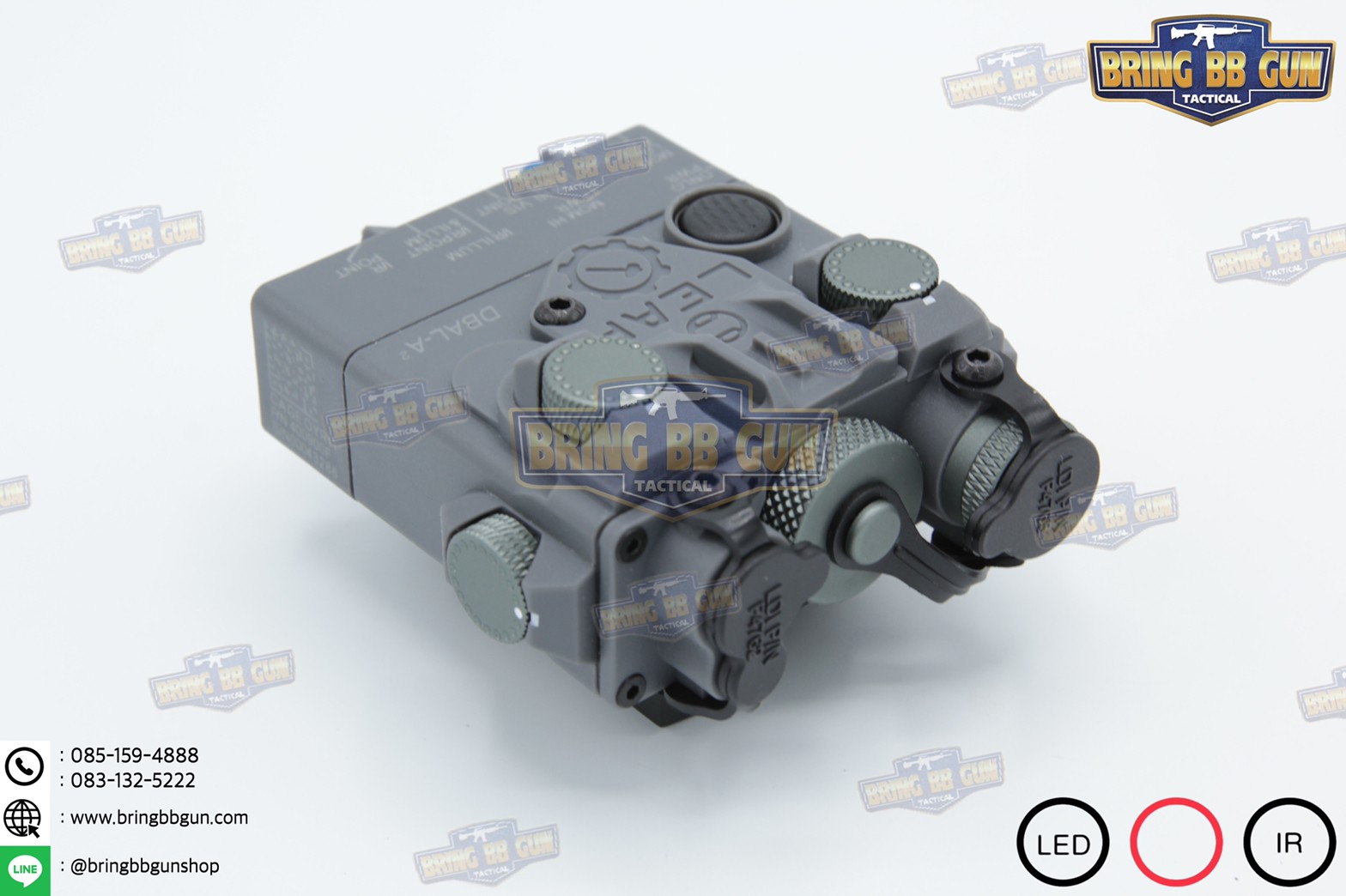 กล่องANPEQ-15A รุ่น DBAL-A2 บอดี้พลาสติก (Dual Beam Aiming Laser - Advanced2)