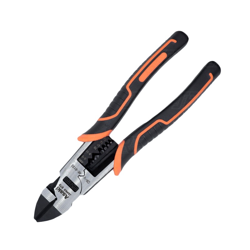 คีมตัดปากเฉียงอเนกประสงค์ ประหยัดแรงงาน 8 นิ้ว | AK-8133 | ASAKI