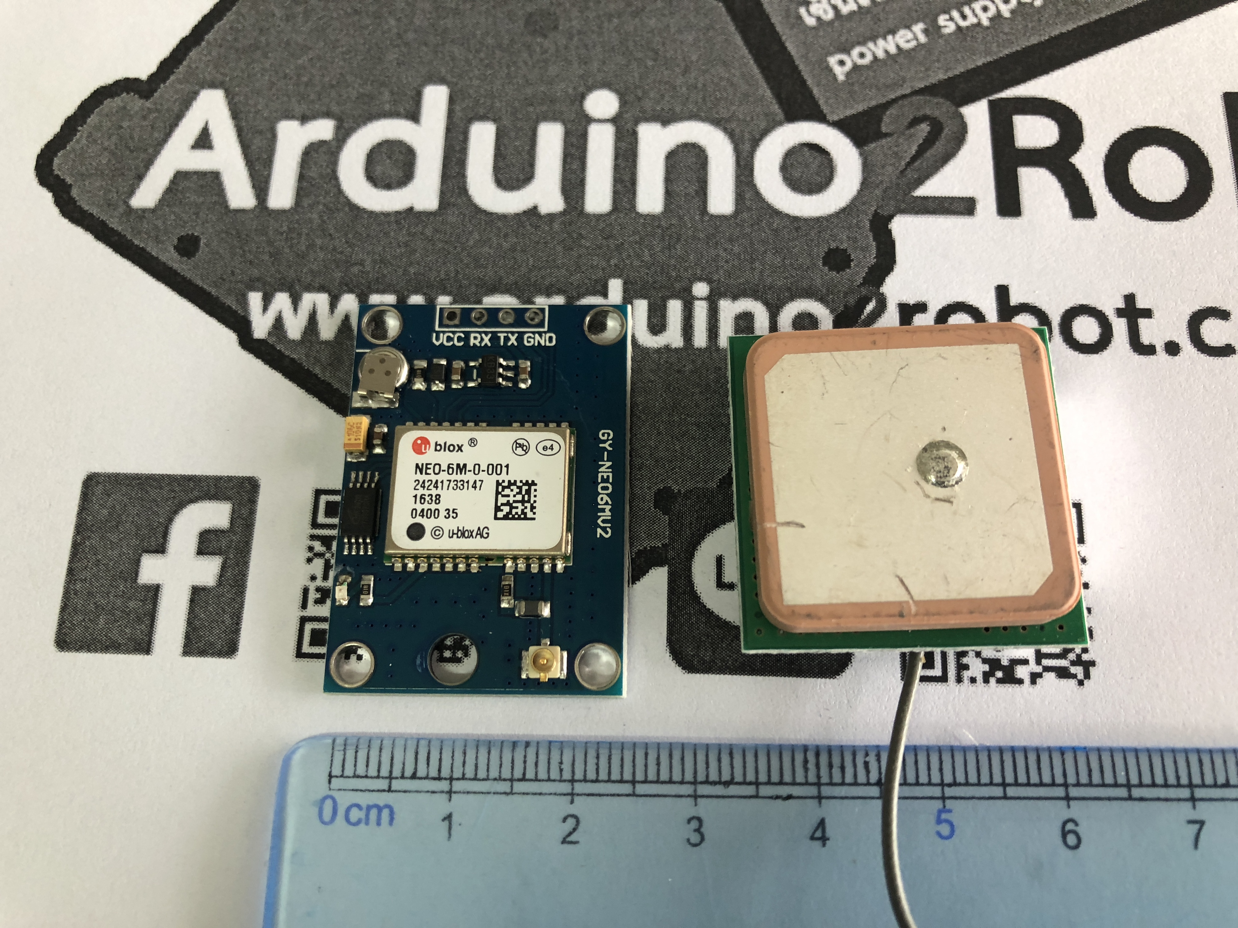 NEO-6M Ublox/u-blox Ublox NEO-6MV2 GPS Module GY-GPS6MV2 พร้อมสายอากาศ