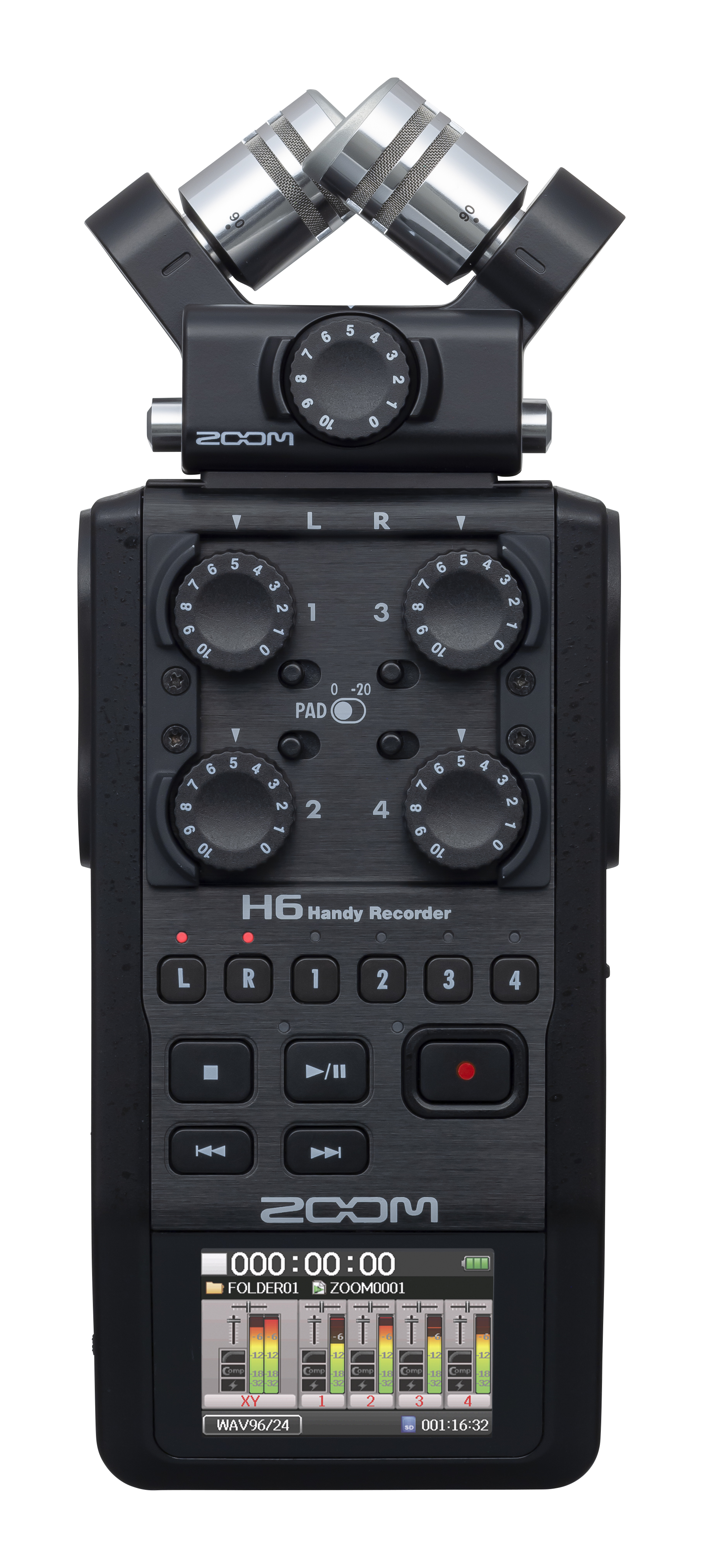 ZOOM H6 Black Portable Recorder