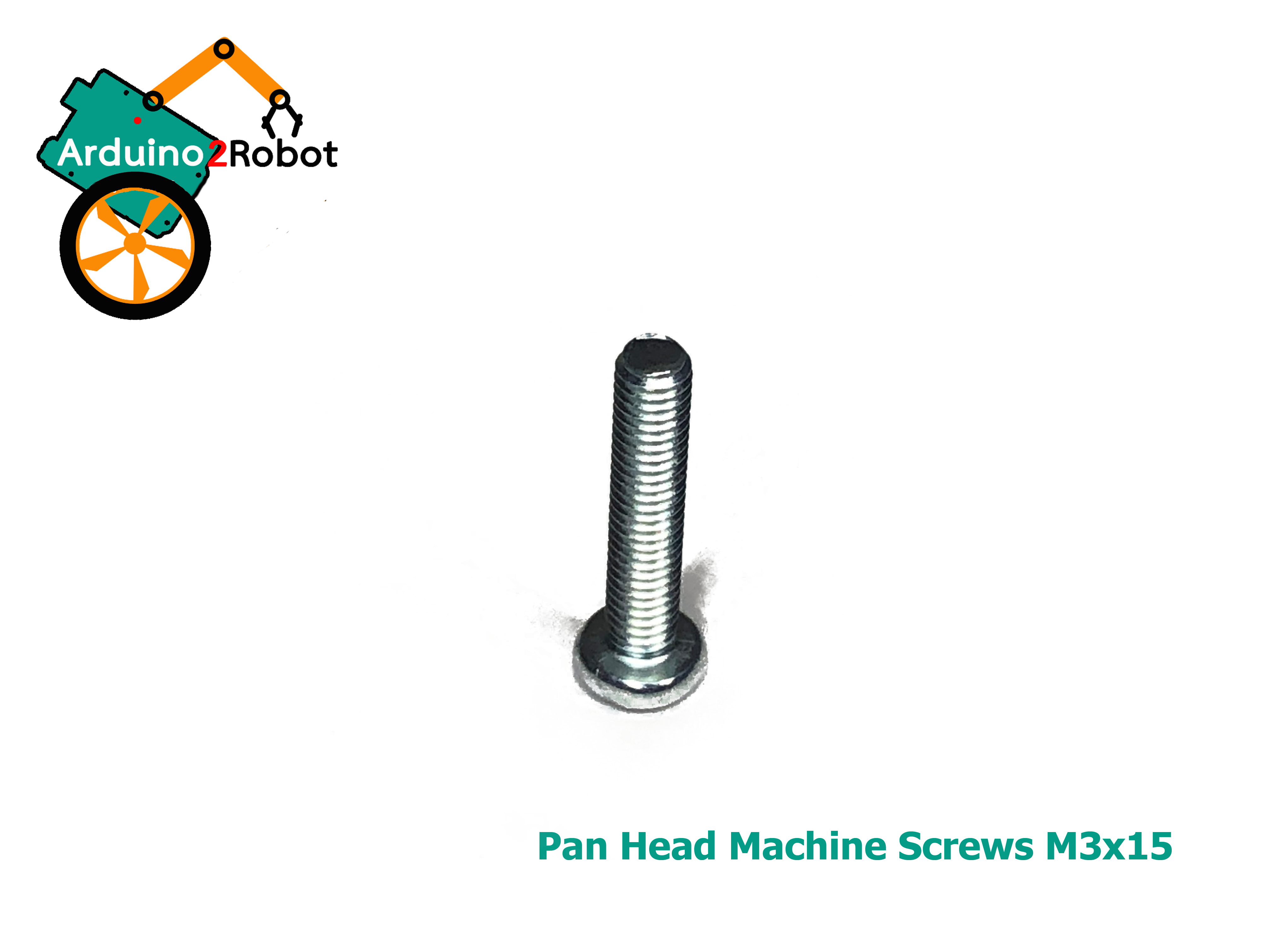 สกรูหัวแฉกเหล็ก M3x15 ความยาวเกลียว 15 mm (pan head machine screw)