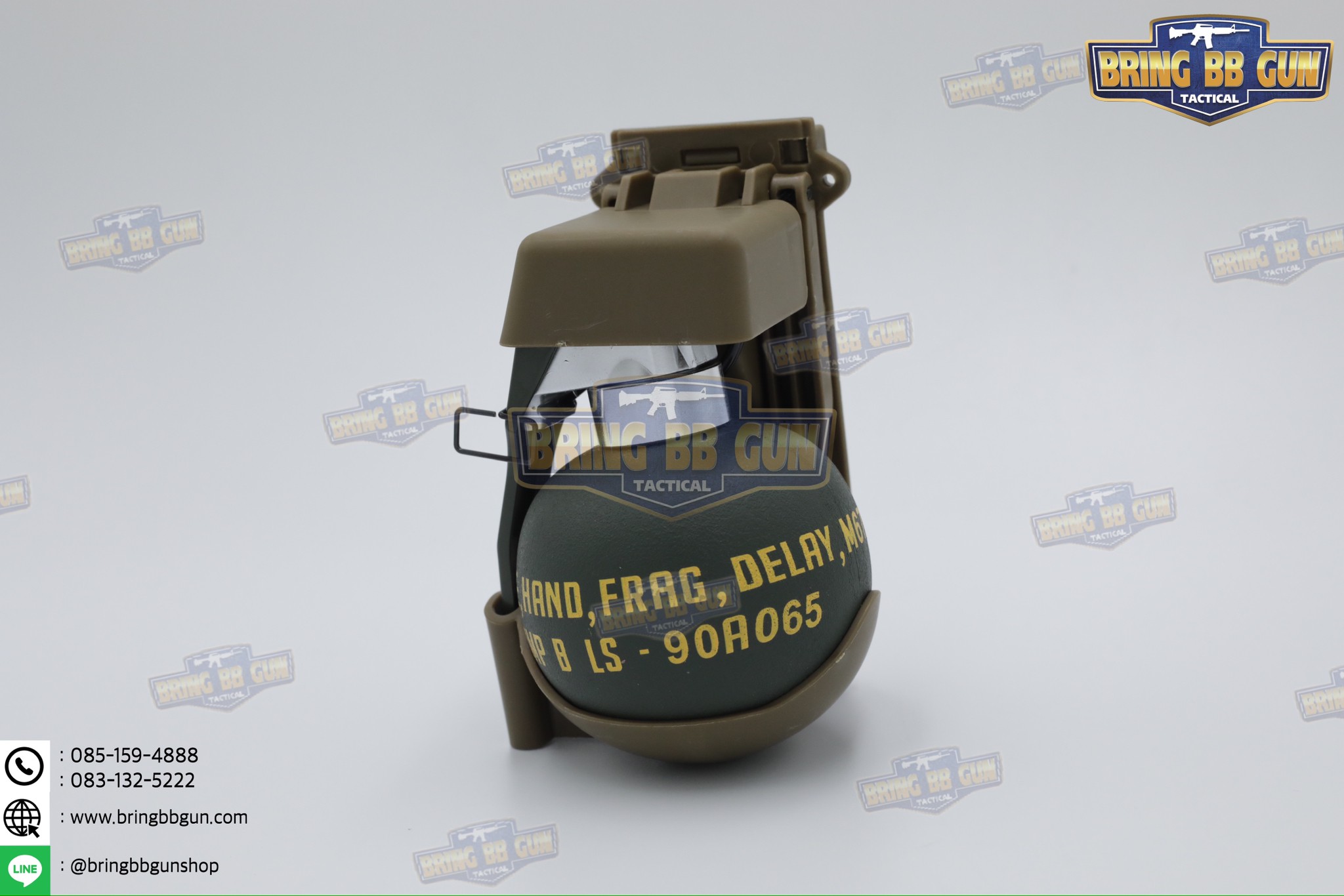ระเบิดมือ M67 แบบ Dummy + M67 Grenade Pouch (ระเบิดมือลูกเกลี้ยง + ซองใส่ระเบิดมือแบบปลดไว) (M67 Grenade) (Fragmentation Hand Grenade) (Gernade Pouch) (Quick Release Grenade Pouch)