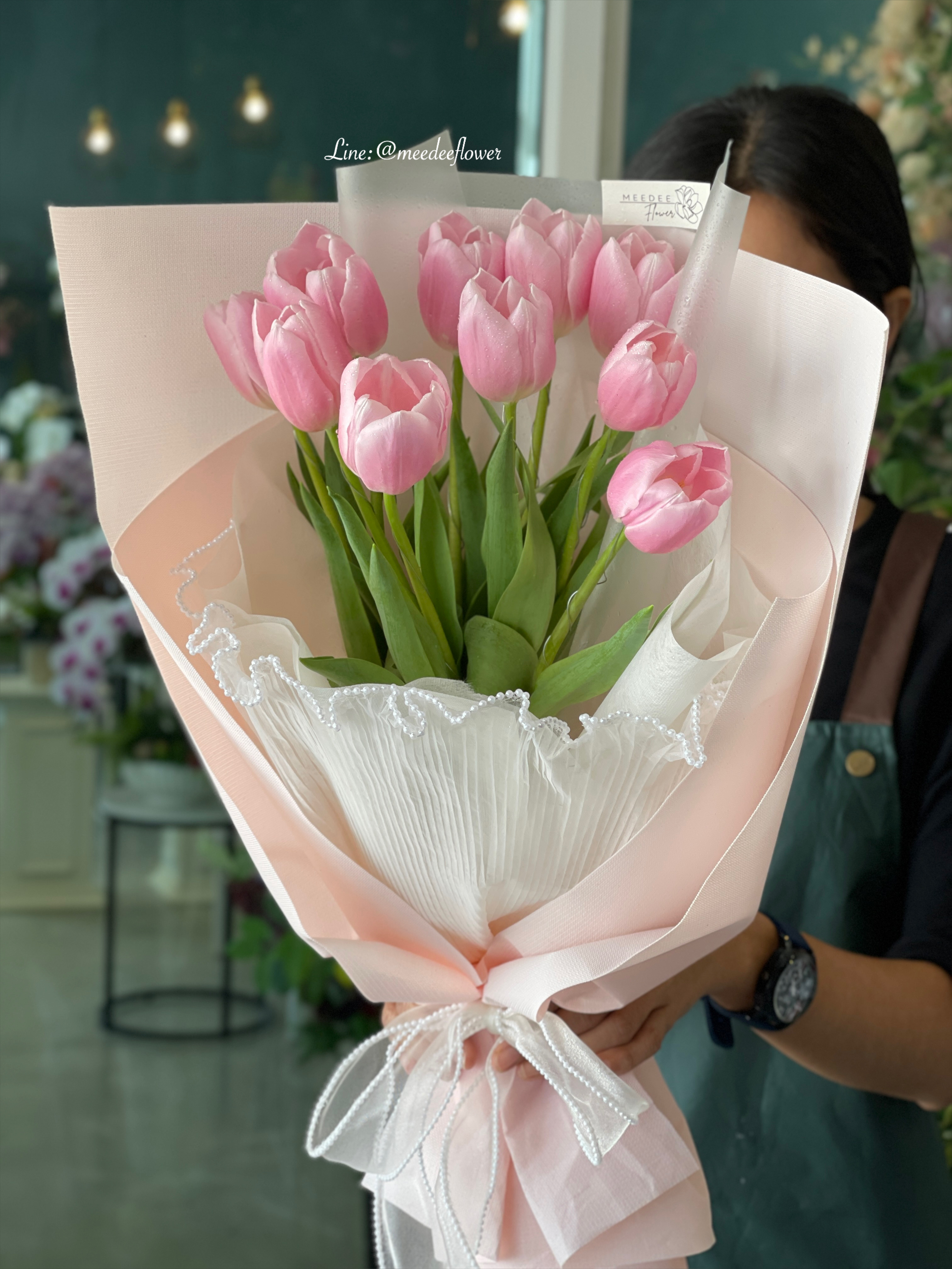 ช่อดอกทิวลิป ช่อดอกไม้สด