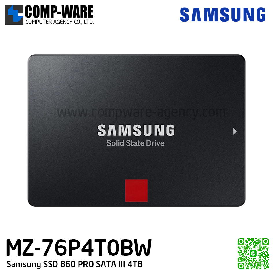 Samsung SSD 860 PRO SATA III 4TB 2.5" (MZ-76P4T0BW)