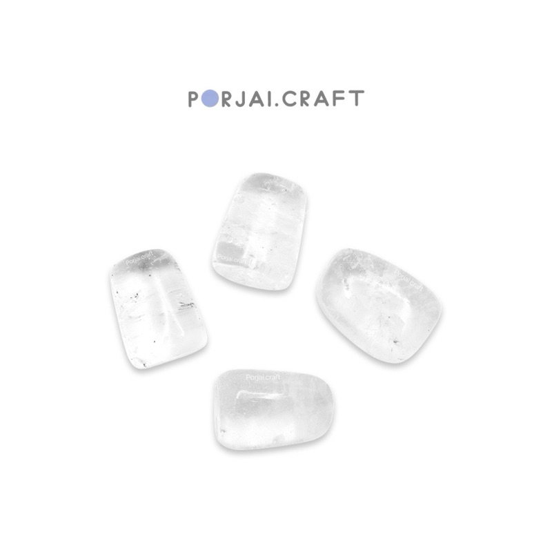 Clear Crystal Tumble Stone หินก้อนควอตซ์ใส