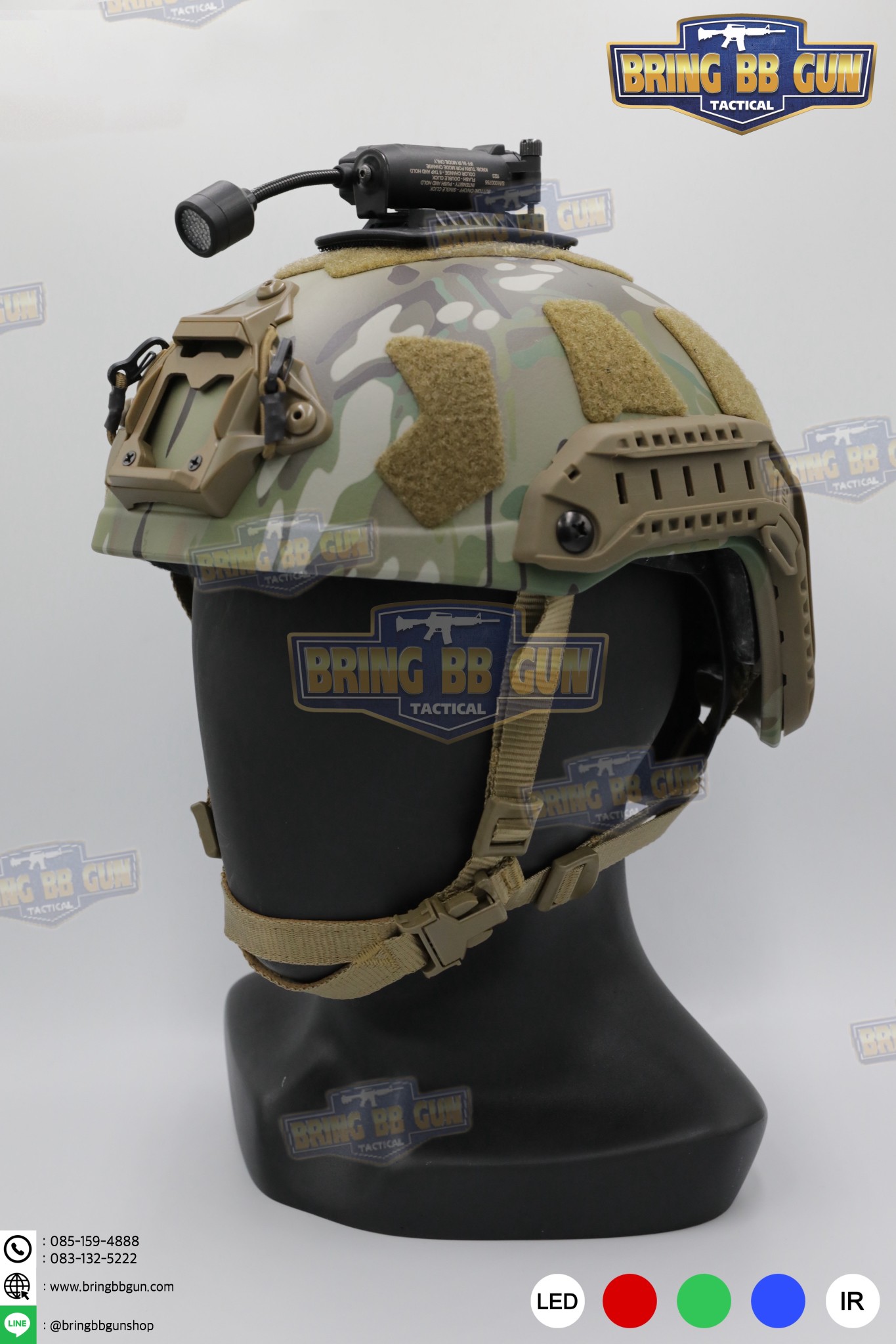 ไฟฉายติดหมวก Sidewinder Stalk (Military Helmet Light System with Flexible Stalk) (ไฟฉายติดหมวกทรงStreamlight)