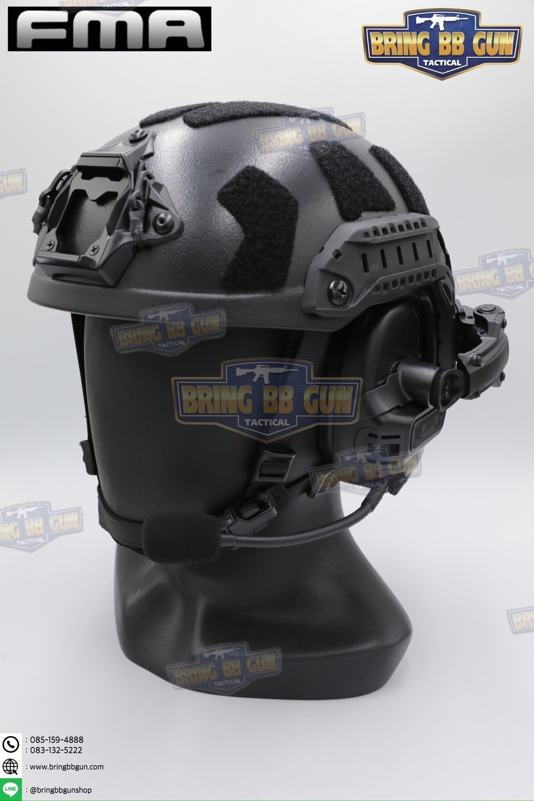 หูฟังสื่อสารตัดเสียงได้ FCS Falcon ยี่ห้อ FMA (FCS Falcon Ears Tactical Communication Headset)