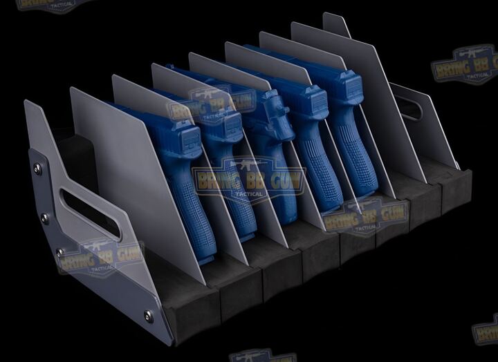 ชั้นวางปืนสั้น (ช่วยจัดเก็บปืนสั้นให้เป็นระเบียบ) (Pistol Stroage Rack)