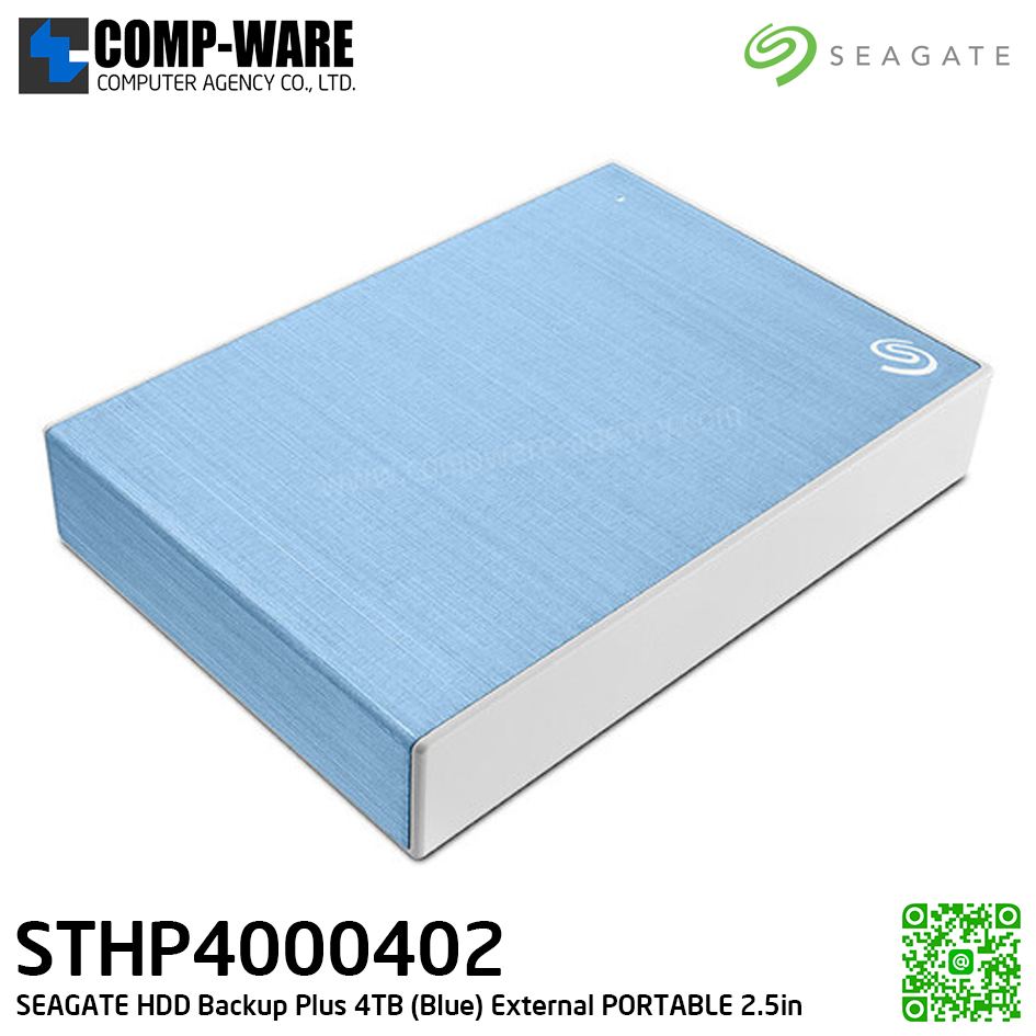 SEAGATE HDD Backup Plus 4TB (BLUE) External HDD PORTABLE 2.5" - STHP4000402