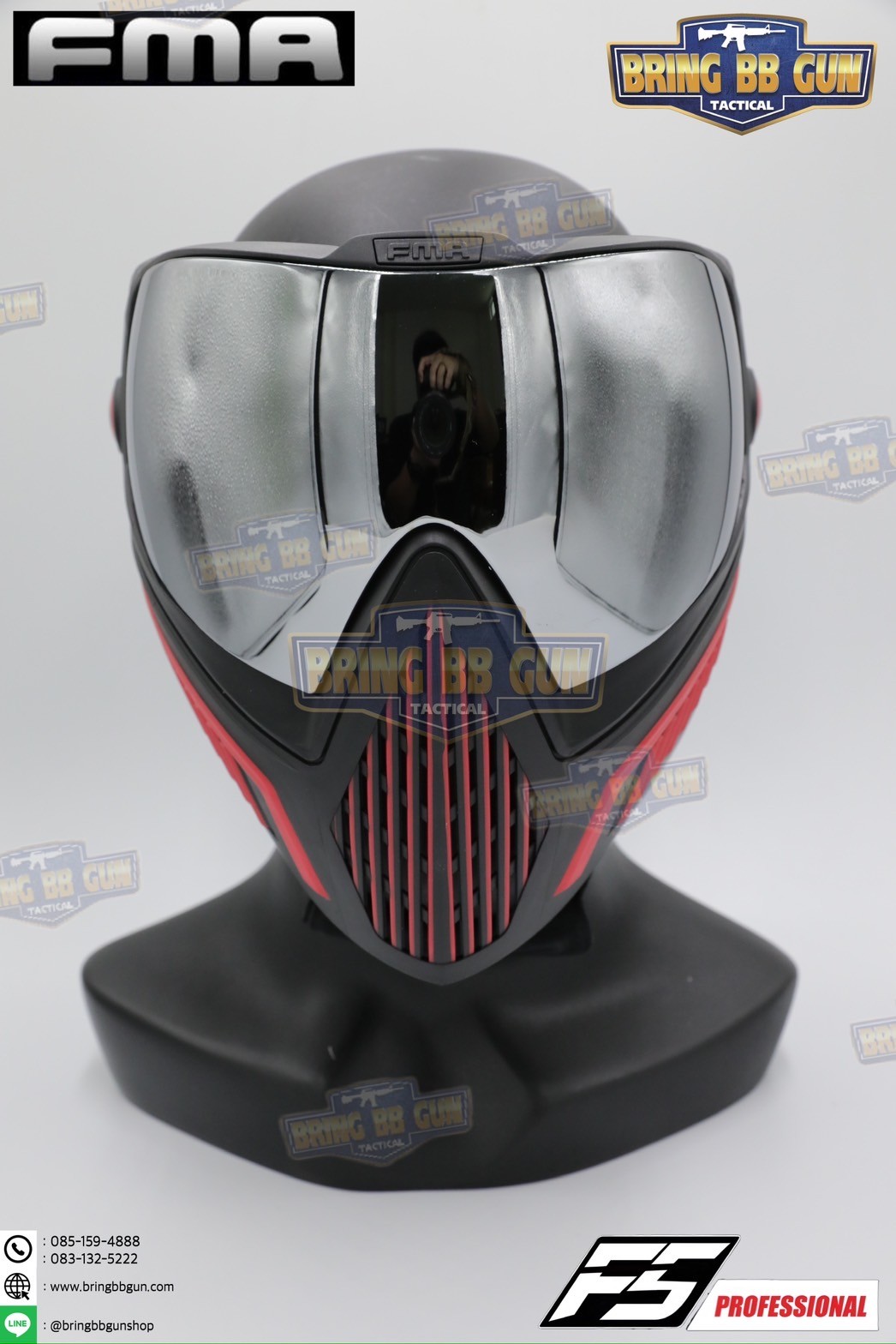 หน้ากาก F5 ยี่ห้อ FMA (FMA F5 STORM GOGGLE MASK) (F5 Professional) (Storm Goggle Mask)