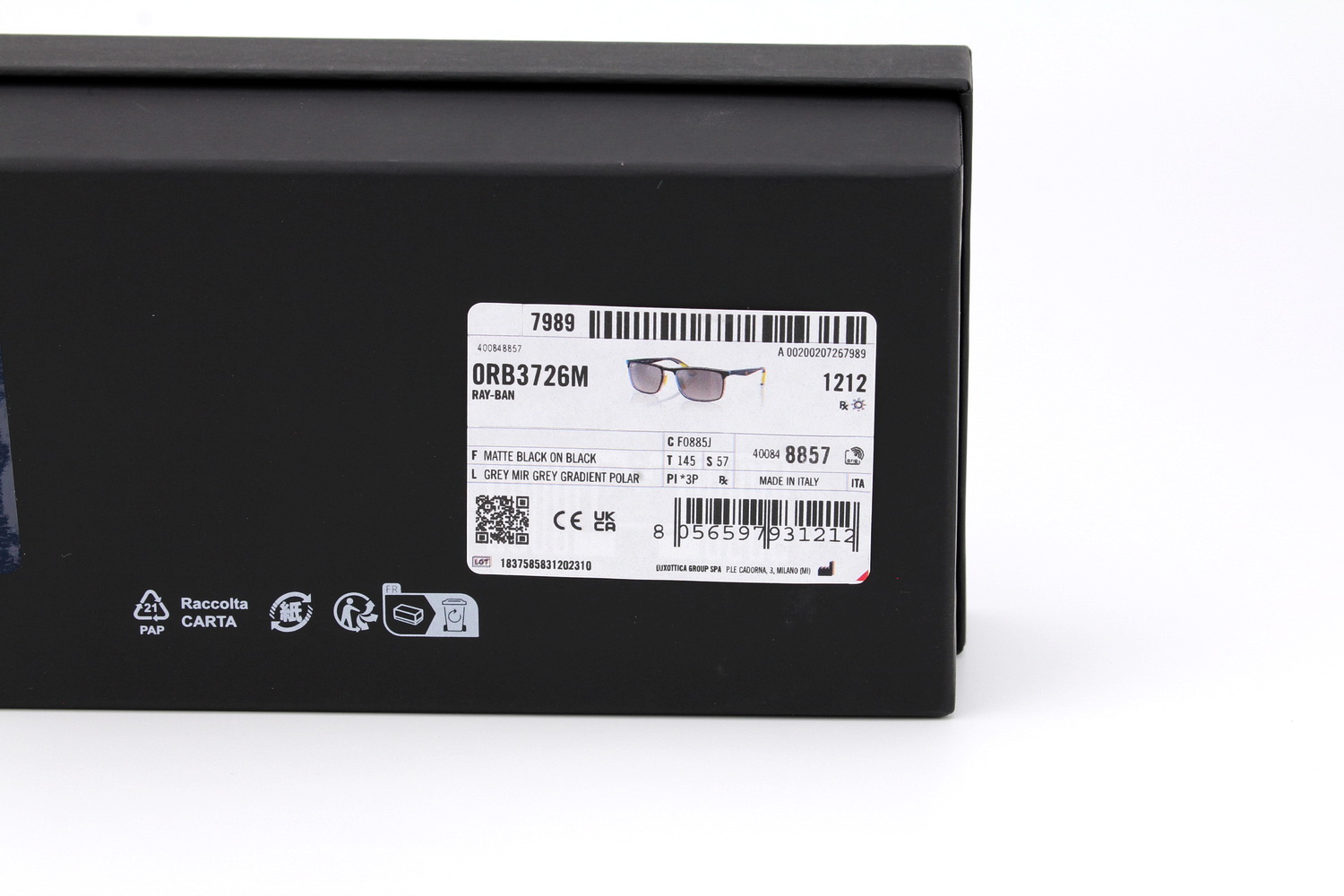 RayBan Ferrari Collection RB3726M F088/5J Polarized Lens