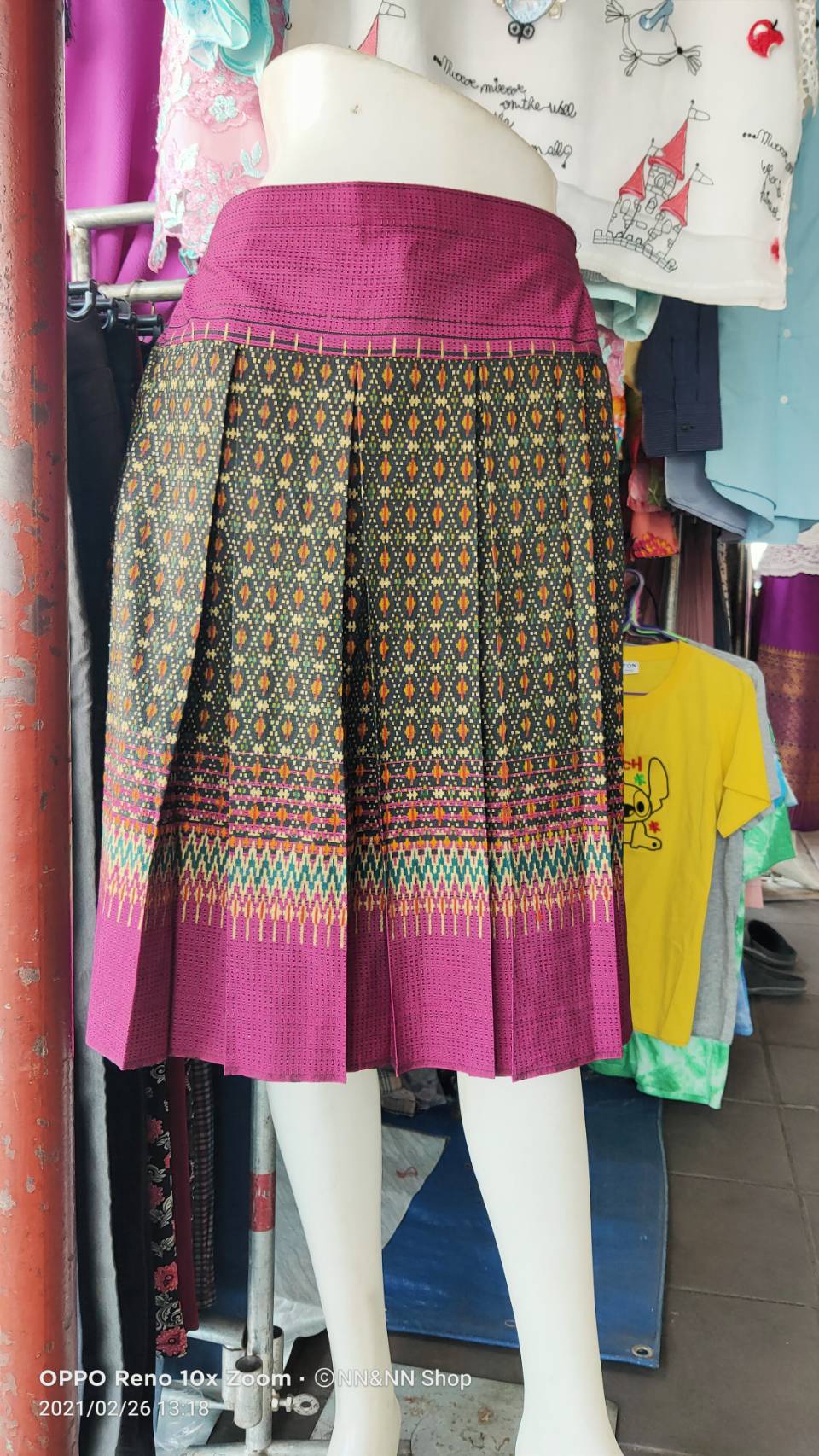 NNandNN Shop 6 0001 กระโปรงจีบทวิส หลายสี 34