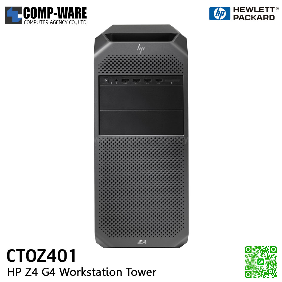 HP Z4 G4 Workstation Tower CTOZ401 - Intel Xeon W-2133 / 16GB / 6TB 7200RPM HDD / Quadro P620 2GB / Win 10 Pro for Workstation