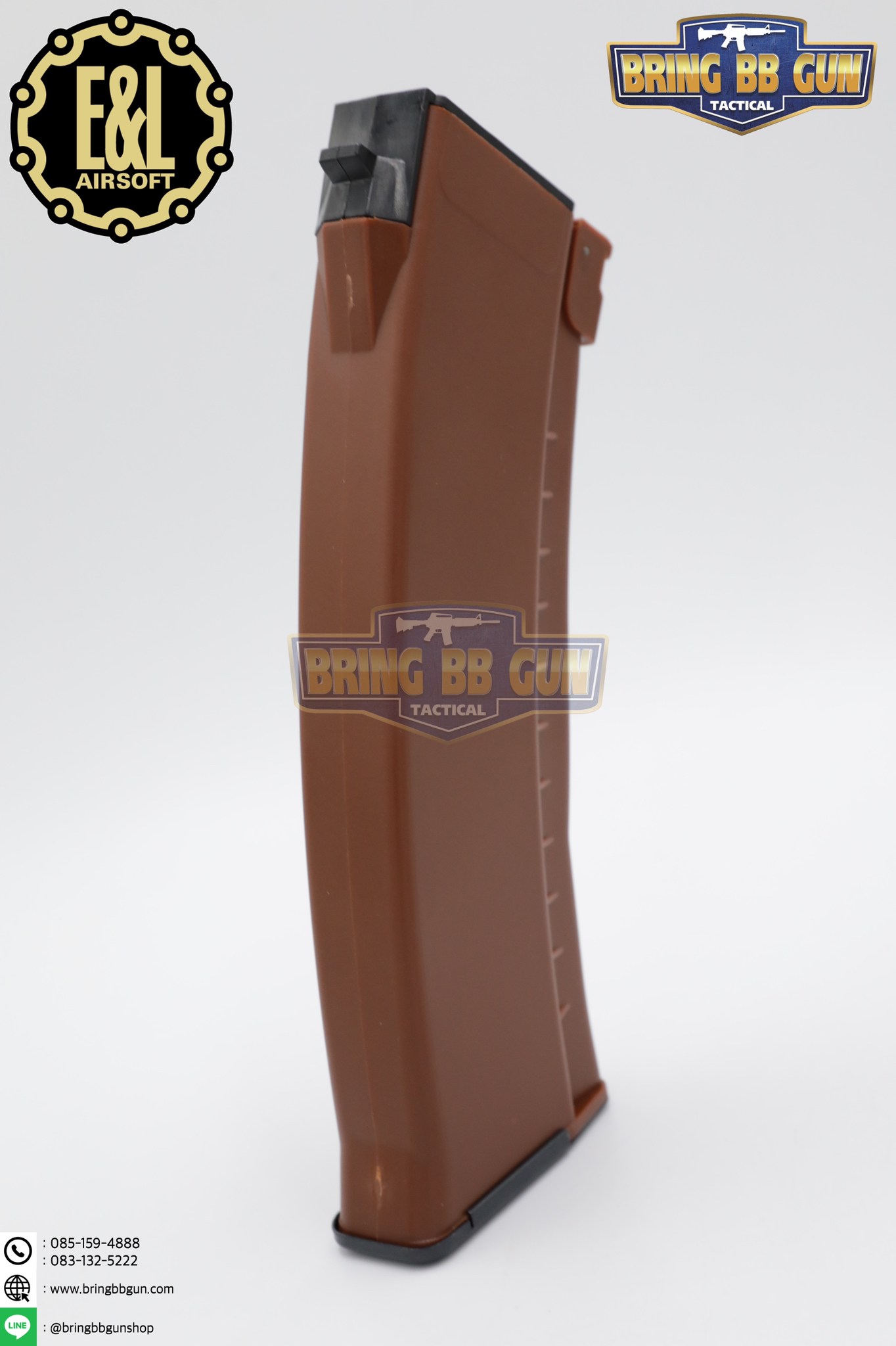 แม็กกาซีน AK74 ยี่ห้อ E&L แบบstand(ไม่ต้องปั่น) ทรง บอดี้พลาสติก (AK Mid-cap magazine)