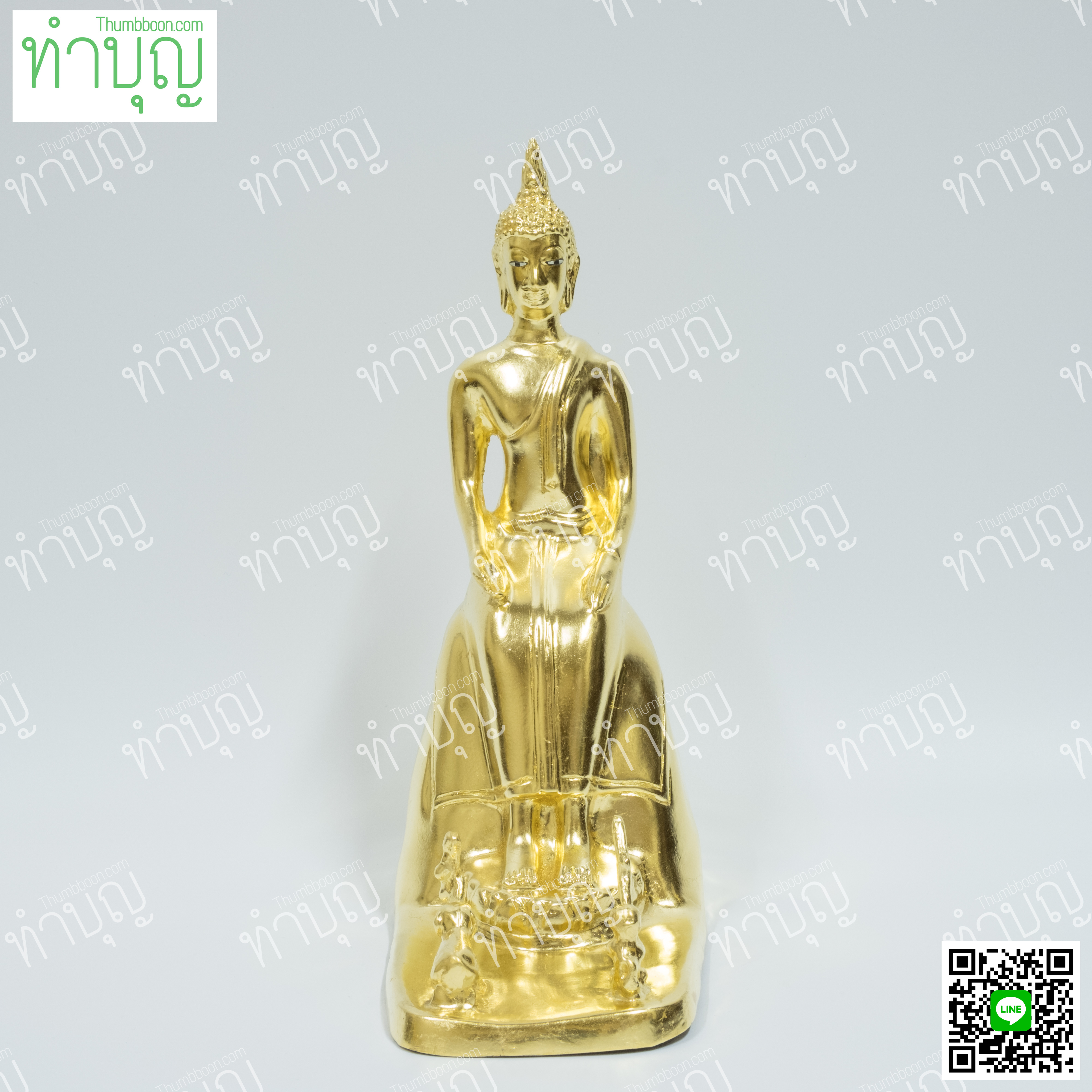 วันพุธกลางคืน (ปางป่าเลไลย์) 5" ปิดทอง