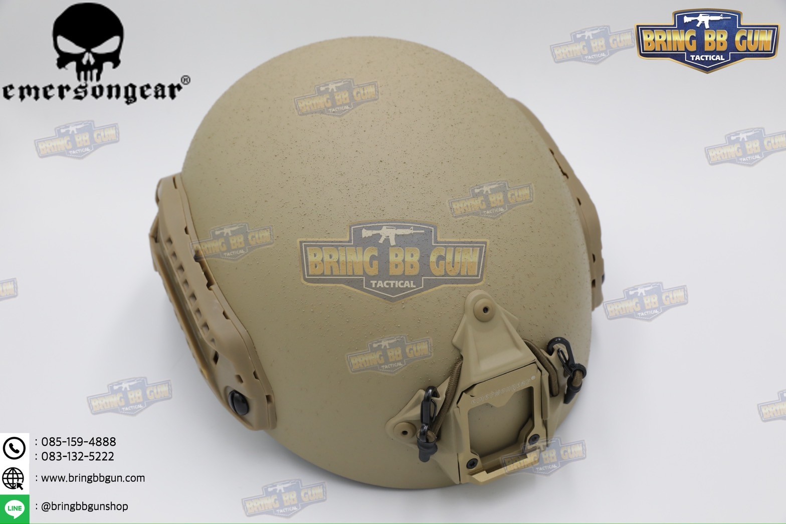 หมวก FAST SF SUPER HIGH CUT ยี่ห้อ Emerson (Emersongear Fast SF Super High Cut Tactical Helmet) (Ultra High Cut) (Super High Cut) (Tactical Helmet) (OPS-C)