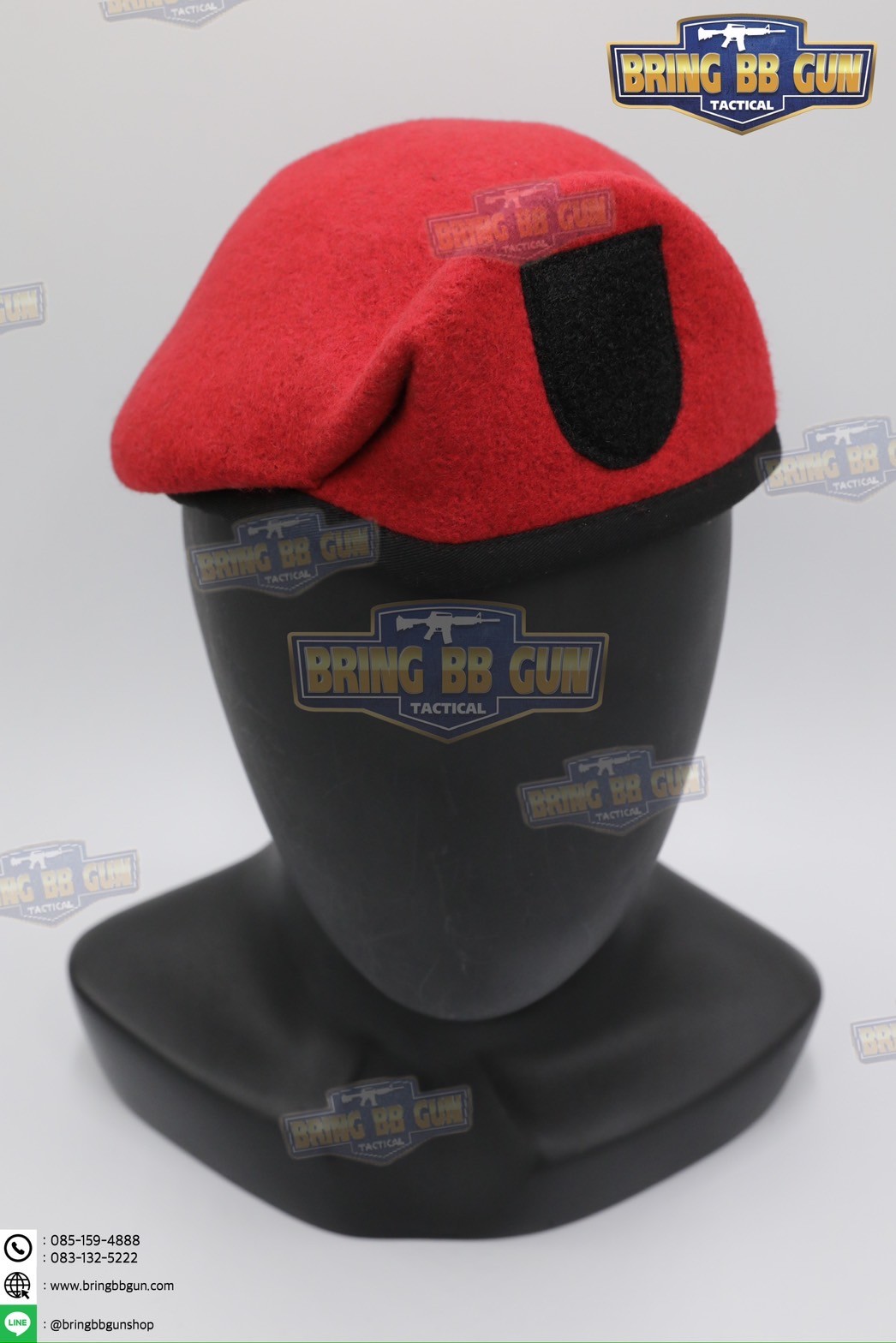 หมวกเบเร่ต์จัดทรง ยี่ห้อ ai รุ่น Fighter（หน้าหมวกใหญ่)