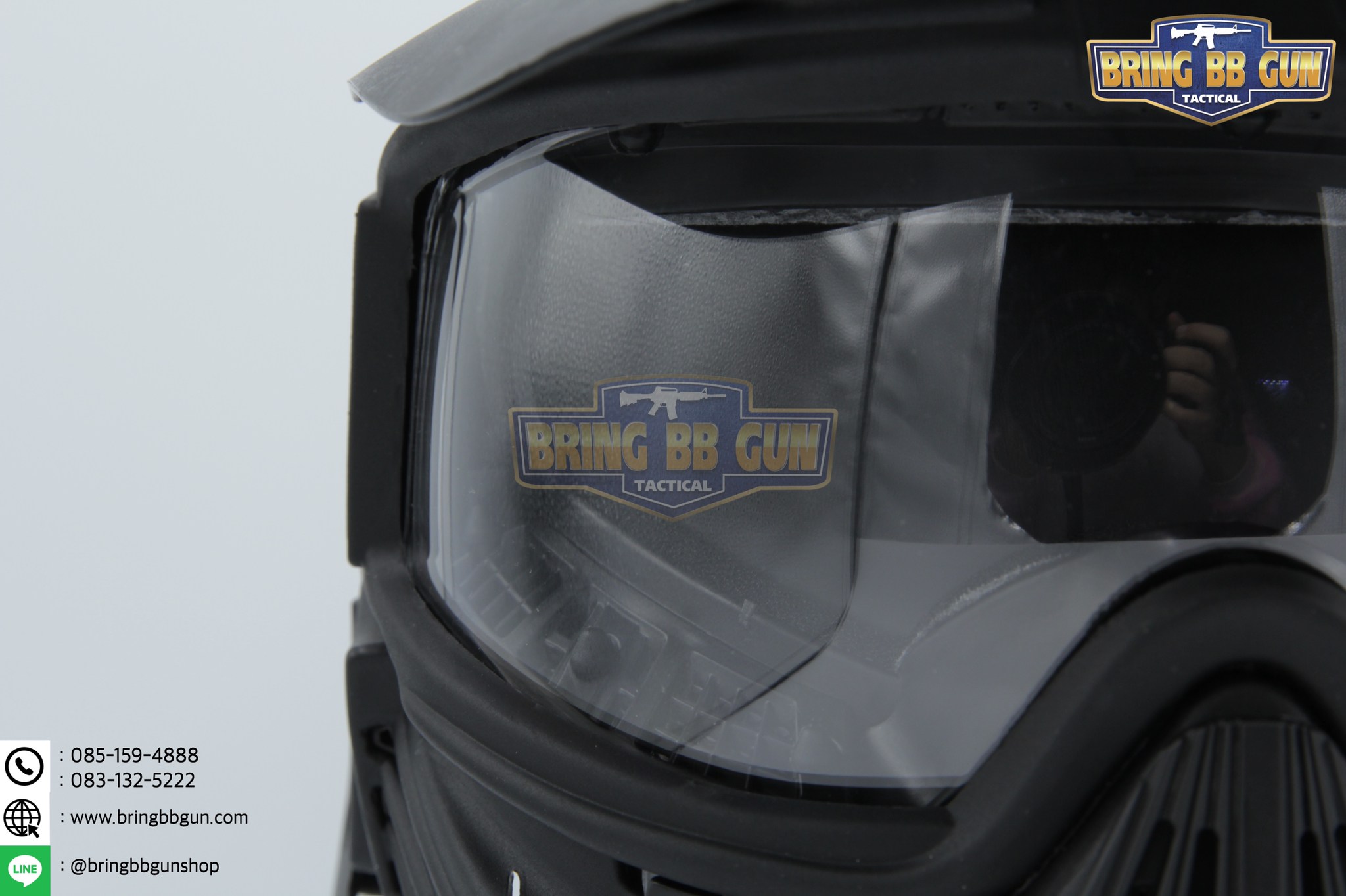 หน้ากากชาวนา รุ่นเลนส์กระจก (หน้ากาก Troy)