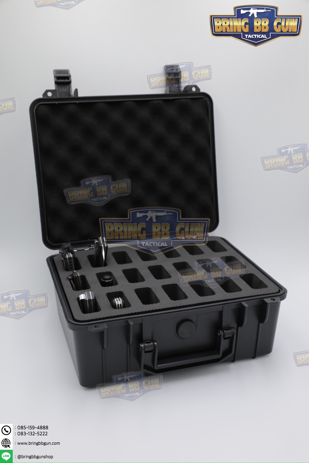 เคสกันกระแทก B9 (กล่องปืนสั้น B9) (กล่องมีดพับ B9) (Storage Box Built-in Sponge)