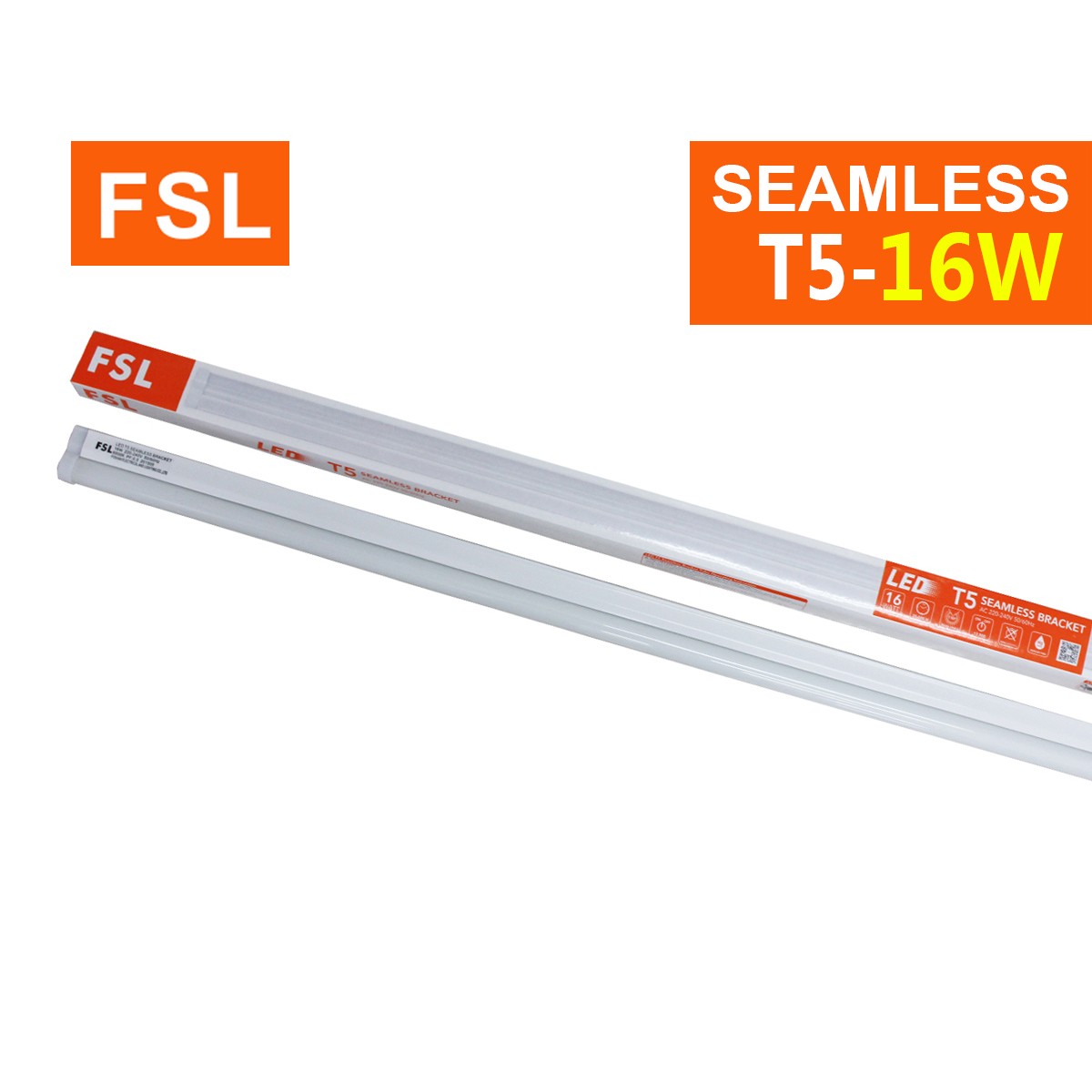 หลอดพร้อมราง FSL-SEAMLESS-T5-16W แสงขาวและวอร์มไวท์