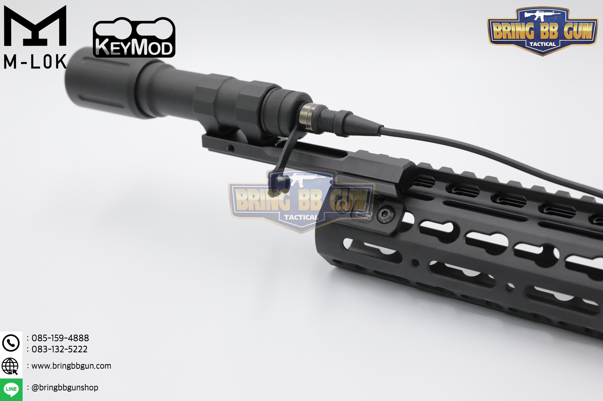 ขาจับไฟฉาย Thorntail แบบจับราง M-Lok,Keymod (ขาจับไฟฉายเอียง 45 องศา)