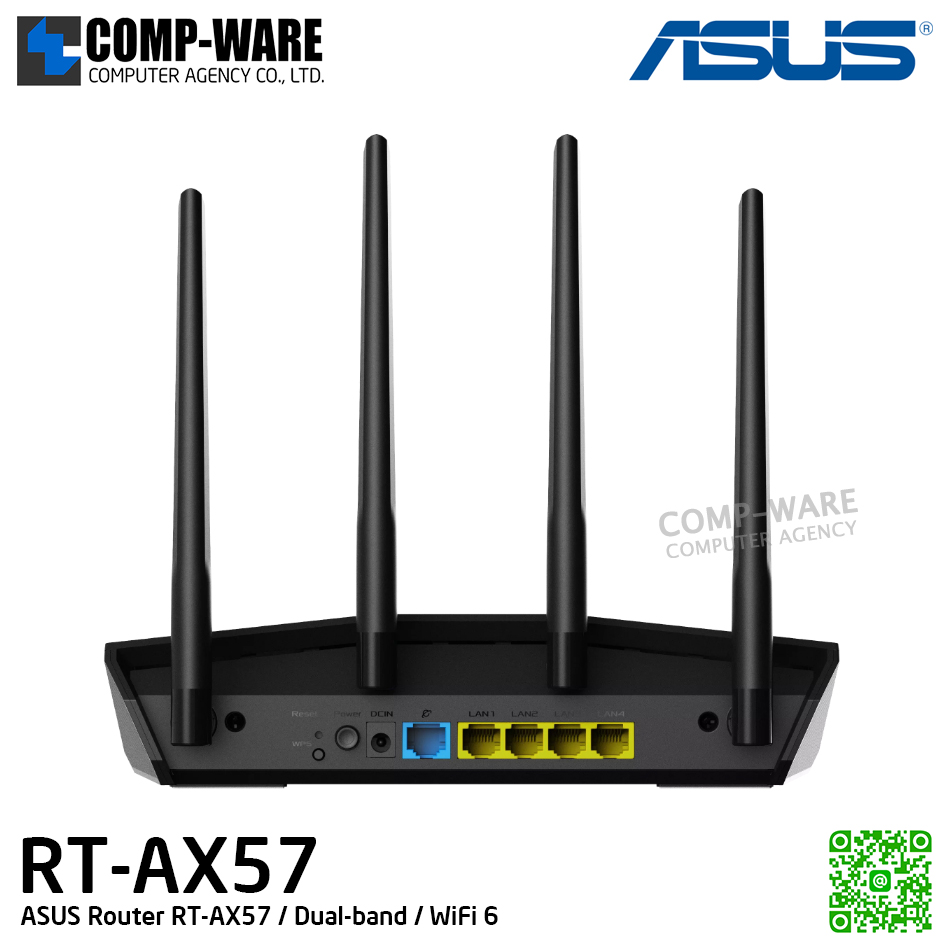ASUS Router RT-AX57 / Dual-band / WiFi 6 - 3Y Warranty