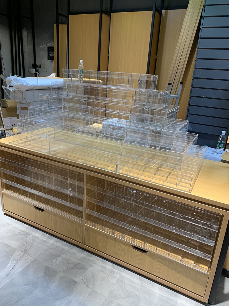 ปากกาพรีเมียม 10 ชั้นไม้ พร้อมกล่องอะคริลิค คอนโดจัดเก็บเครื่องเขียน โต๊ะวางปากกา ชั้นวางร้านเครื่องเขียน 10 ชั้น! ชั้นไม้ พร้อมกล่องอะคริลิค คอนโดปากกา กล่องเก็บเครื่องเขียน ที่วางปากกา