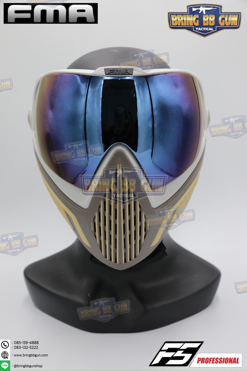 หน้ากาก F5 ยี่ห้อ FMA (FMA F5 STORM GOGGLE MASK) (F5 Professional) (Storm Goggle Mask)
