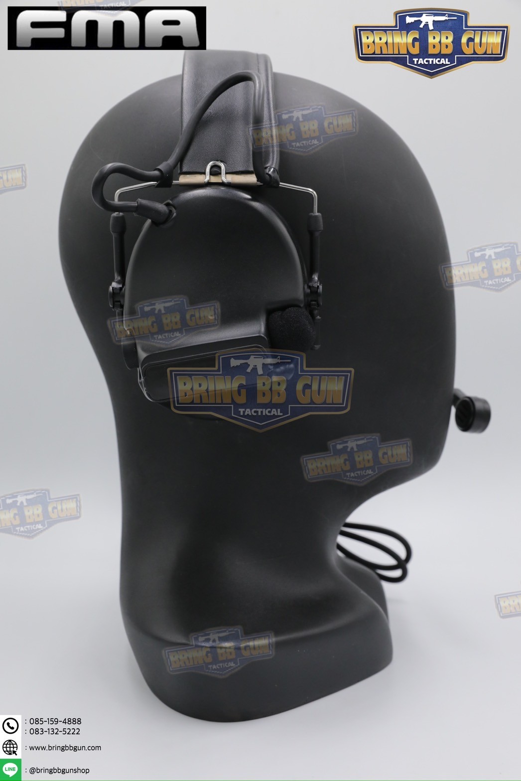 หูฟังสื่อสารตัดเสียงได้ ทรง Comtac III ยี่ห้อ FMA (Peltor ComTac III Tactical Advanced Combat Headset) (tactical communication shooting headset noise reduction) (Comtac III)