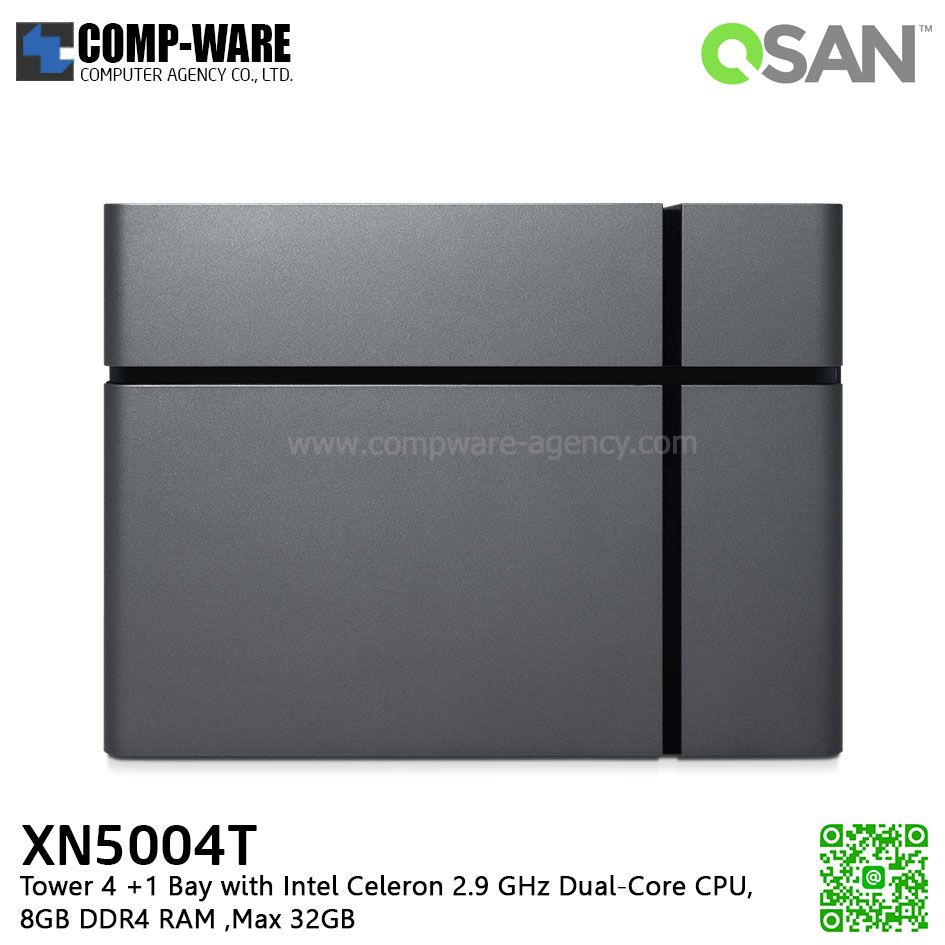QSAN (4+1 Bays) XCubeNAS XN5004T (8GB RAM) Tower NAS Storage , No HDD