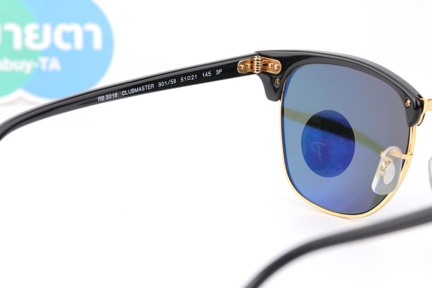 RayBan Clubmaster RB3016 901/58 Polarized Lens