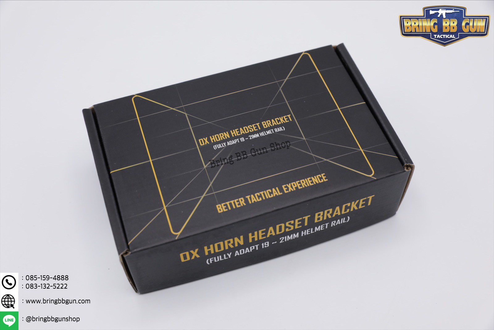 OX Horn Headset Bracket (อแดปเตอร์ขาจับหูฟังใส่รางข้างหมวกฟาส)