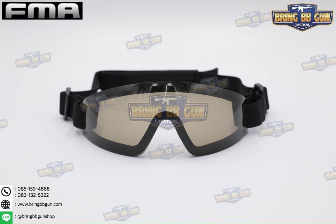 แว่นตากันลม แบบไร้กรอบ ยี่ห้อ FMA (FMA Extreme Low Profile Eyewear) (EXOSHIELD LOW PROFILE EYEWEAR FULL STRAP) (Revision)