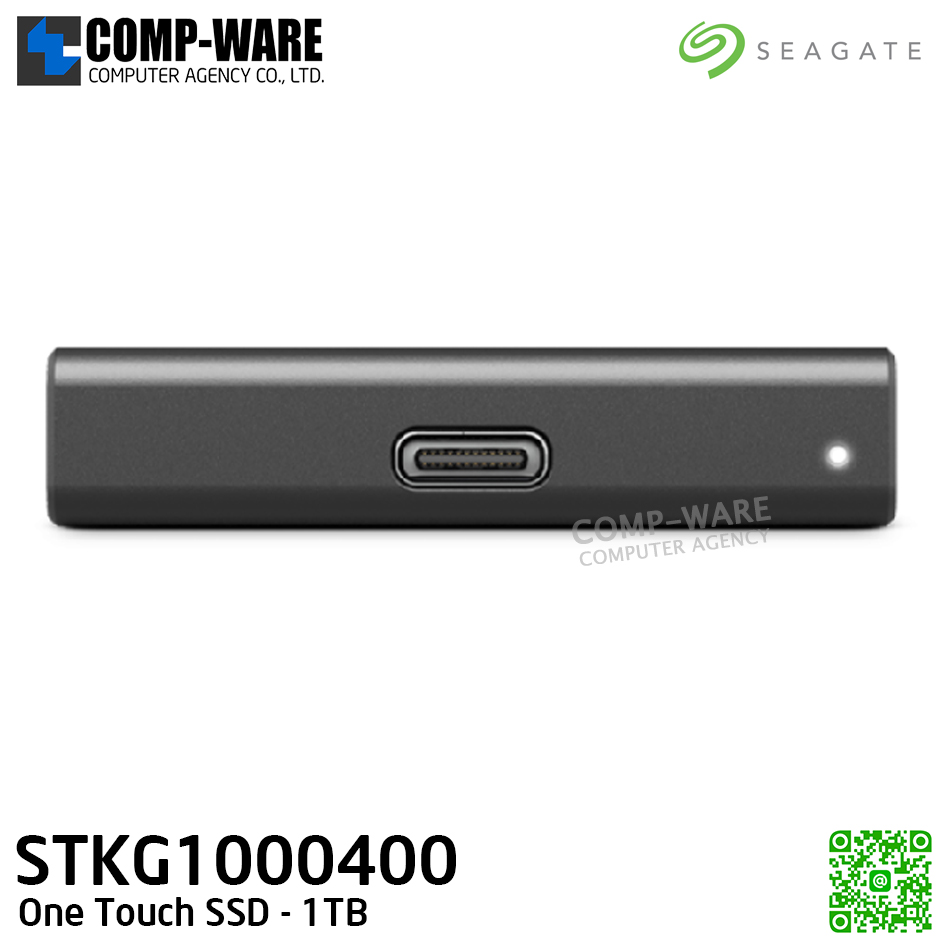 Seagate One Touch SSD 1TB (Black) External SSD 2.5" - STKG1000400 / 3Y Warranty