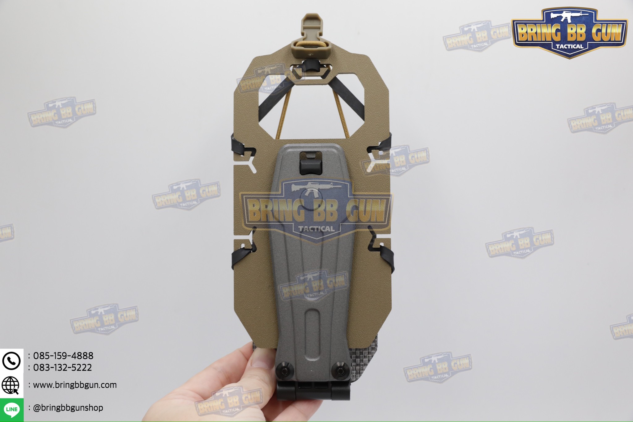 Tactical Rotating Phone Holder เคสโทรศัพท์ติดเสื้อเวส แบบปรับองศาได้ (Folded Navigation Board) (Tactical MOLLE Phone Holder) (Navboard Fliplite Chest Smartphone Mount)