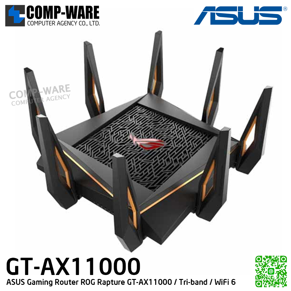 ASUS Gaming Router ROG Rapture GT-AX11000 / Tri-band / WiFi 6 - 3Y Warranty