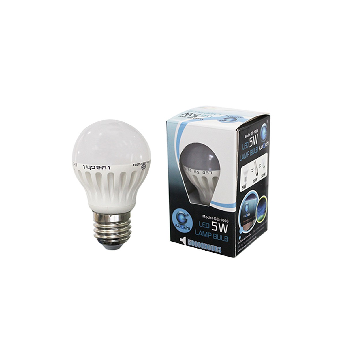 หลอดปิงปอง IWC-BLUB-5W แสงขาวและวอร์มไวท์