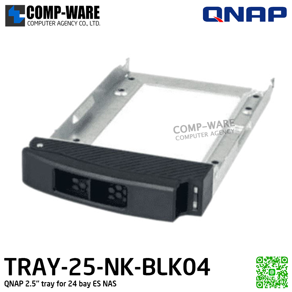 QNAP TRAY-25-NK-BLK04 2.5'' tray for 24 bay ES NAS - รับประกัน 1 ปี - SPARE PART