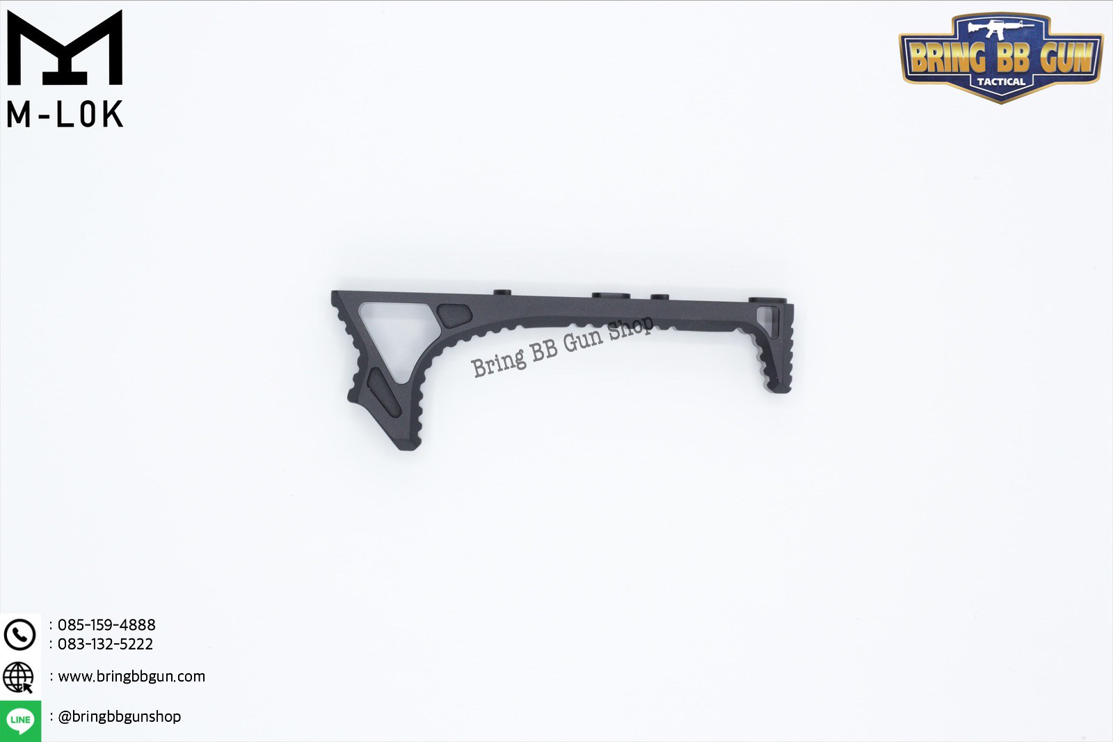 กริ๊ปมือหน้า ยี่ห้อ Castellan รุ่น Curve Foregrip CNC M-Lok (ใช้ได้กับชุดหน้าระบบราง M-Lock เท่านั้น)