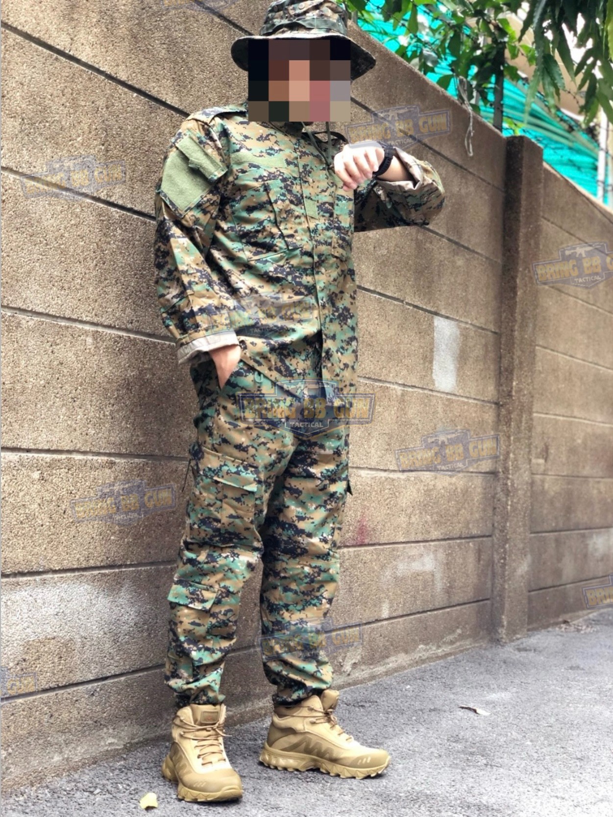 ชุดฝึกพราง (เสื้อ+กางเกง) (ชุด BDU) (Battle Dress Uniform) (ชุดเครื่องแบบลายพราง)